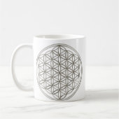 Blume des Lebens / Flower Of Life | silver 2x コーヒーマグカップ (左)