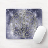 Blume des Lebens / Flower Of Life | silver heaven マウスパッド (マウス)