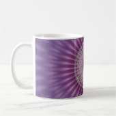 Blume des Lebens / Flower Of Life | silver radial コーヒーマグカップ (左)