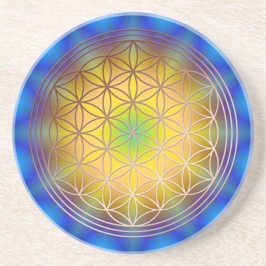 Blume des Lebens Motiv 10 コースター (正面)