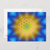 Blume des Lebens Motiv 10 ポストカード (正面/裏面)