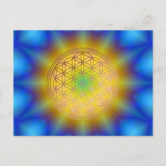 Blume des Lebens Motiv 10 ポストカード (正面)