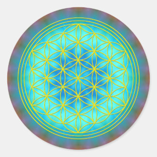 Blume des Lebens Motiv 11 ラウンドシール
