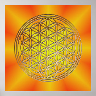 Blume des Lebens Motiv 5 ポスター