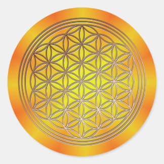 Blume des Lebens Motiv 5 ラウンドシール