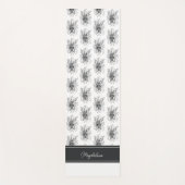 Blume Tangle Art, gezeichnet -  ヨガマット (正面)