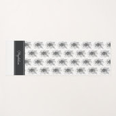 Blume Tangle Art, gezeichnet -  ヨガマット (正面(横))