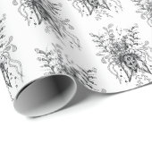Blume Tangle Art, gezeichnet -  ラッピングペーパー (ロールコーナー)