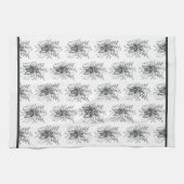 Blume Tangle Art, gezeichnet - Samsung Galaxy Hül キッチンタオル (横)