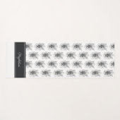 Blume Zen Art, handgezeichnet - ヨガマット (正面(横))