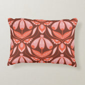 Blumemornament rosa braun アクセントクッション (裏面)