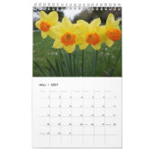 Blumen als kalender カレンダー (3月 2027)
