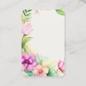 Blumen Halbkranz Aquarellzeichnung 名刺 (裏面)