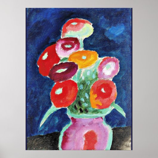 Blumen in Einer Vase, painting by Alexi Jawlensky ポスター (正面)