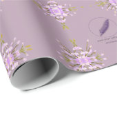 Blumen mauve Mel Mae Schmidt Stationery ラッピングペーパー (ロールコーナー)