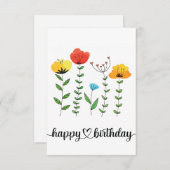 Blumen zum Geburtstag Happy Birthday (正面/裏面)