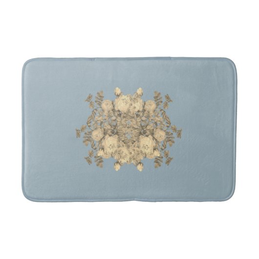 Blumenbukett roses – flower bouquet Blumenstrauß バスマット (正面)