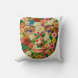 Blumengesicht (Form auch für WC-Deckel geeignet) クッション