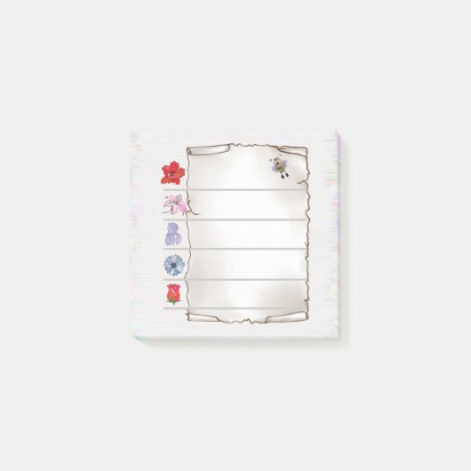 Blumenmerkblatt klebezettel ポストイット (正面)