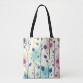 Blumenmotiv  in Aquarellfarben トートバッグ (正面)