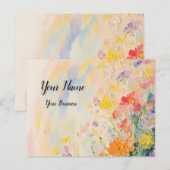 Blumenmotiv in Ölfarben ポストカード (正面/裏面)