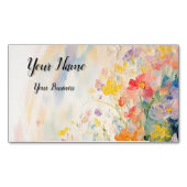 Blumenmotiv in Ölfarben マグネット名刺 (正面)