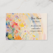 Blumenmotiv in Ölfarben 名刺 (裏面)