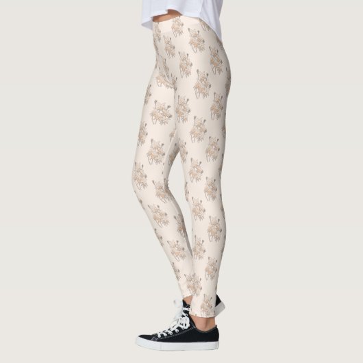 Blumenmuster レギンス (左)