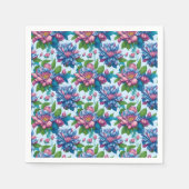 Blumenmuster: Dahlienzauber -  スタンダードカクテルナプキン (正面)