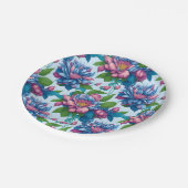 Blumenmuster: Dahlienzauber -  ペーパープレート (アングル)