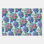Blumenmuster: Dahlienzauber - ラッピングペーパーシート (正面3)