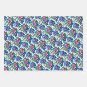 Blumenmuster: Dahlienzauber - ラッピングペーパーシート (正面2)