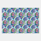 Blumenmuster: Dahlienzauber - ラッピングペーパーシート (正面)