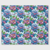 Blumenmuster: Dahlienzauber -  ラッピングペーパー (フラット)