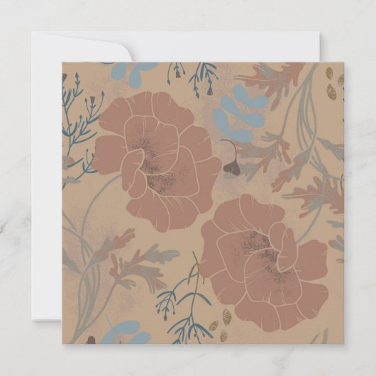 Blumenmuster, Mocha mousse Farbe (正面)