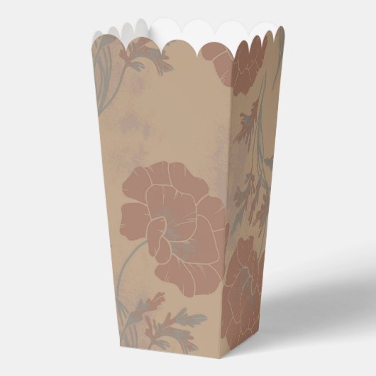 Blumenmuster, Mocha mousse Farbe フェイバーボックス (正面)
