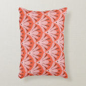 Blumenmuster rosa アクセントクッション (正面(垂直))