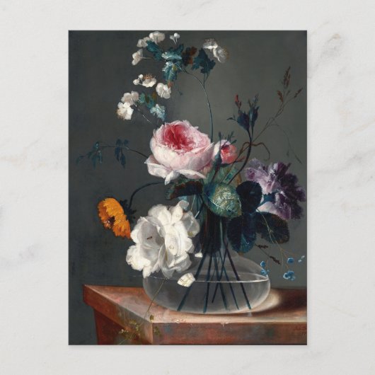 Blumenstillleben by Johann Baptist Drechsler ポストカード (正面)