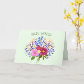 Blumenstrauss Folded Geeting Card カード (黄色い花)