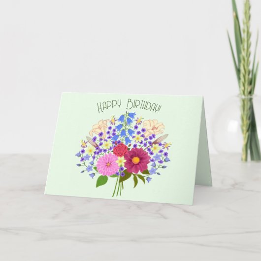 Blumenstrauss Folded Geeting Card カード (正面)