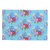 Blumenstrauss Light Blue 枕カバー (裏面)