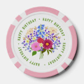 Blumenstrauss Pink Poker Chips For Birthdays ポーカーチップ (裏面)