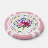 Blumenstrauss Pink Poker Chips For Birthdays ポーカーチップ (シングル)