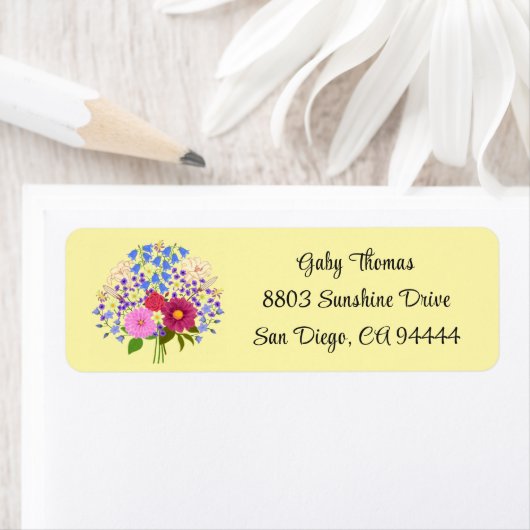 Blumenstrauss Return Address Labels ラベル (インサイチュ)