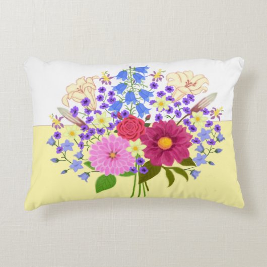 Blumenstrauss Two-Tone Accent Pillow アクセントクッション (正面)
