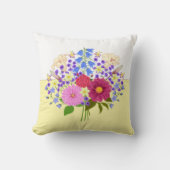 Blumenstrauss Two-Tone Throw Pillow クッション (正面)