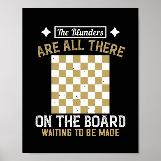 blundersはボード上に全て存在する ポスター (正面)