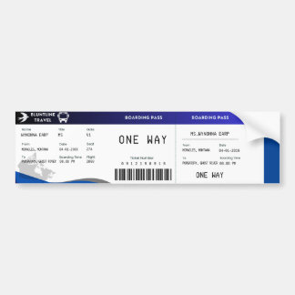 Bluntline搭乗パス(S1E1) バンパーステッカー