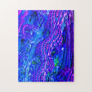 Blurple Plueのフラクタルの景色のジグソーパズル ジグソーパズル
