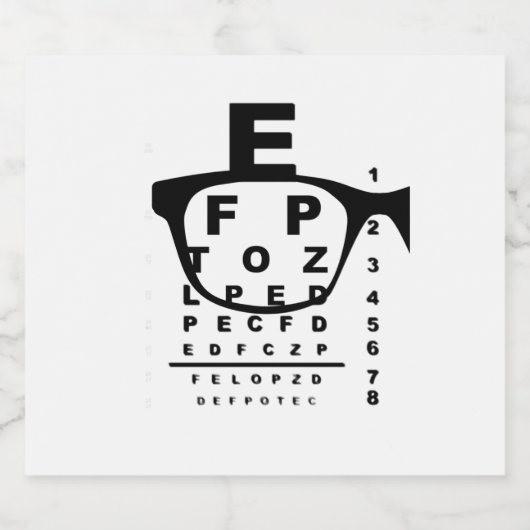 Blurr Eye Test Chart ビールラベル (シングルラベル)